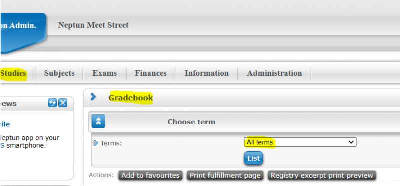 How to sign up for the final exam.