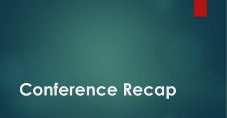 Watch the Conference Recap